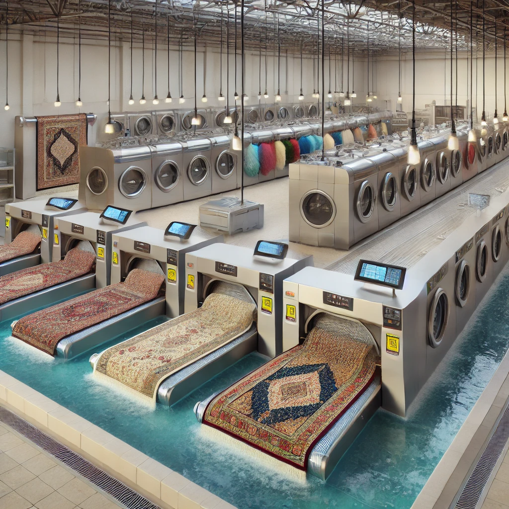 قالیشویی با دستگاههای تمام اتوماتیک